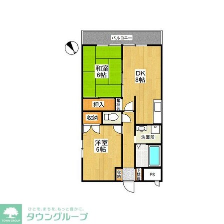 メゾンカワベの物件間取画像